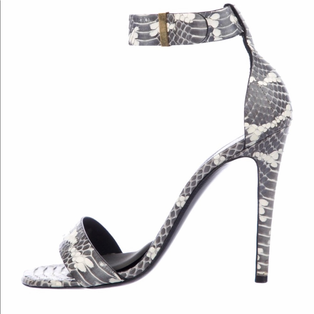 Cline Python Ankle Strap Sandals - image 1